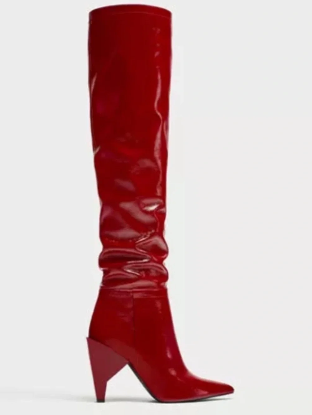 Zara glossy red